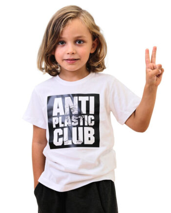 Anti Plastic Club Limiteret Hvid  -shirt Kids Dreng Pige