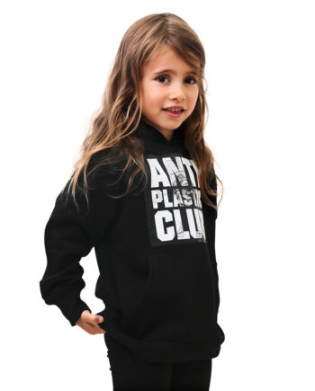 Anti Plastic Club Limiteret Sort Hoodie   Hættetrøje Kids Dreng Pige
