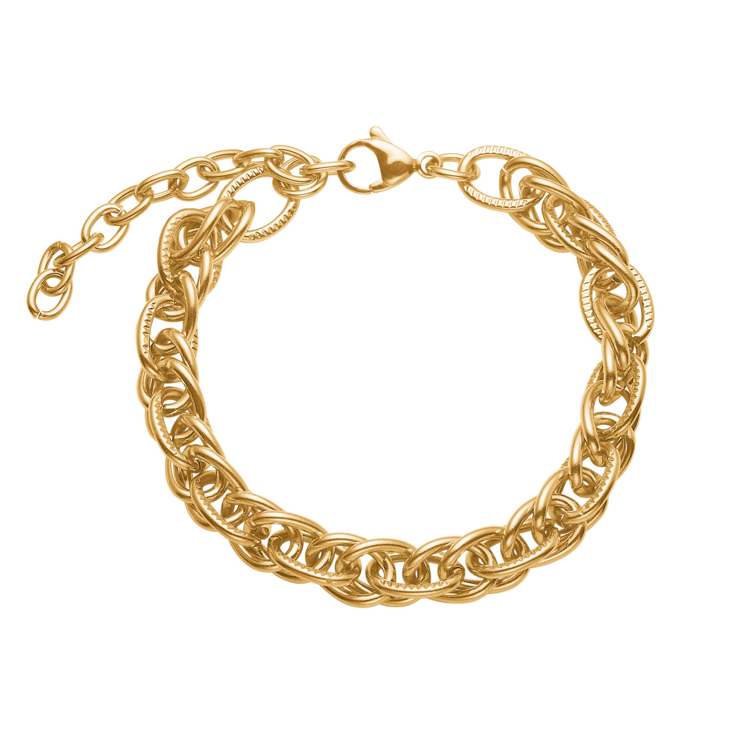 Armbånd   Forgyldt Stål Chunky