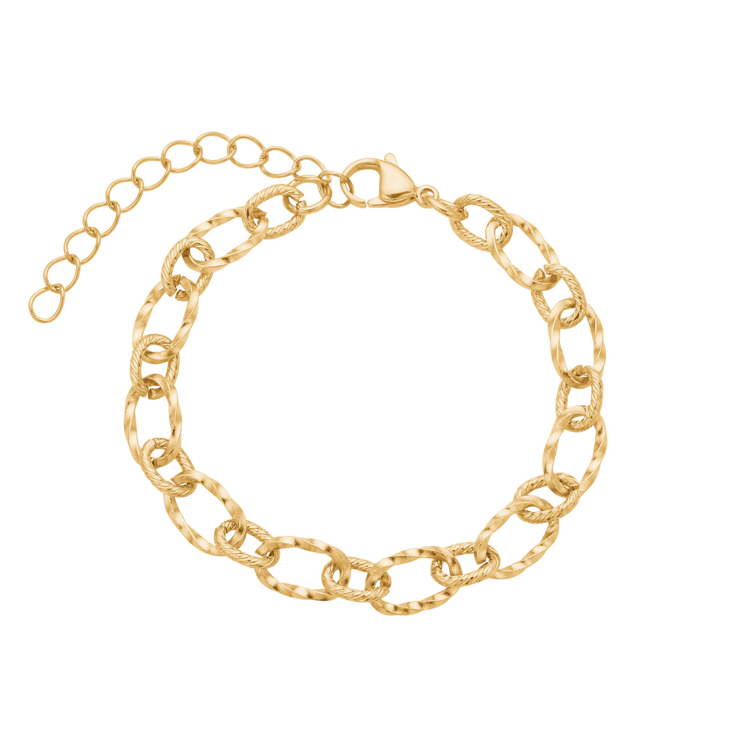 Armbånd   Forgyldt Stål Chunky