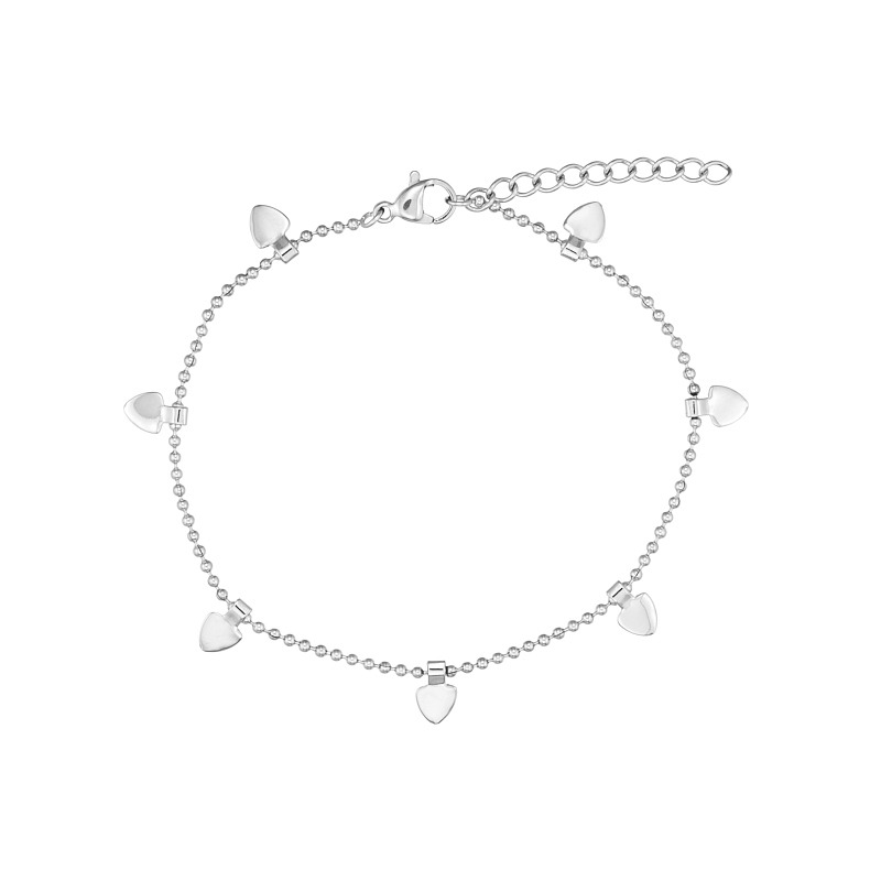 Armbånd   Stål Med Hjerter
