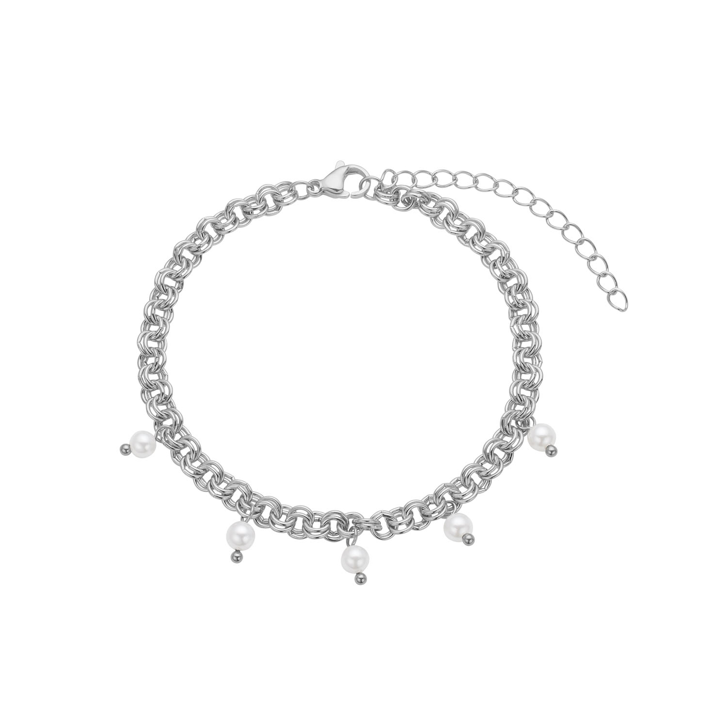 Armbånd   Stål Med Shell Pearls