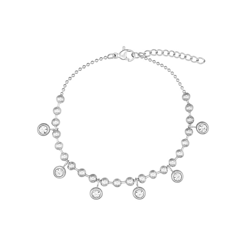 Armbånd   Stål Med Zirkonia