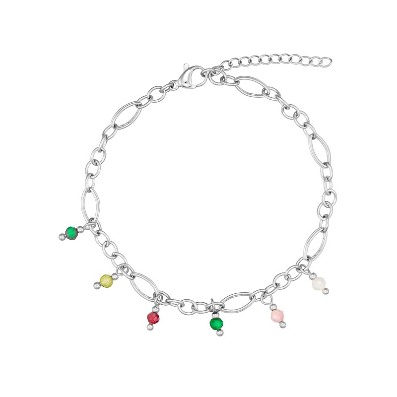 Armbånd   Stål Med ædelsten