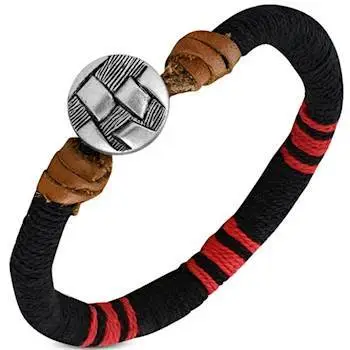 Armbånd  Quot Black Red Quot