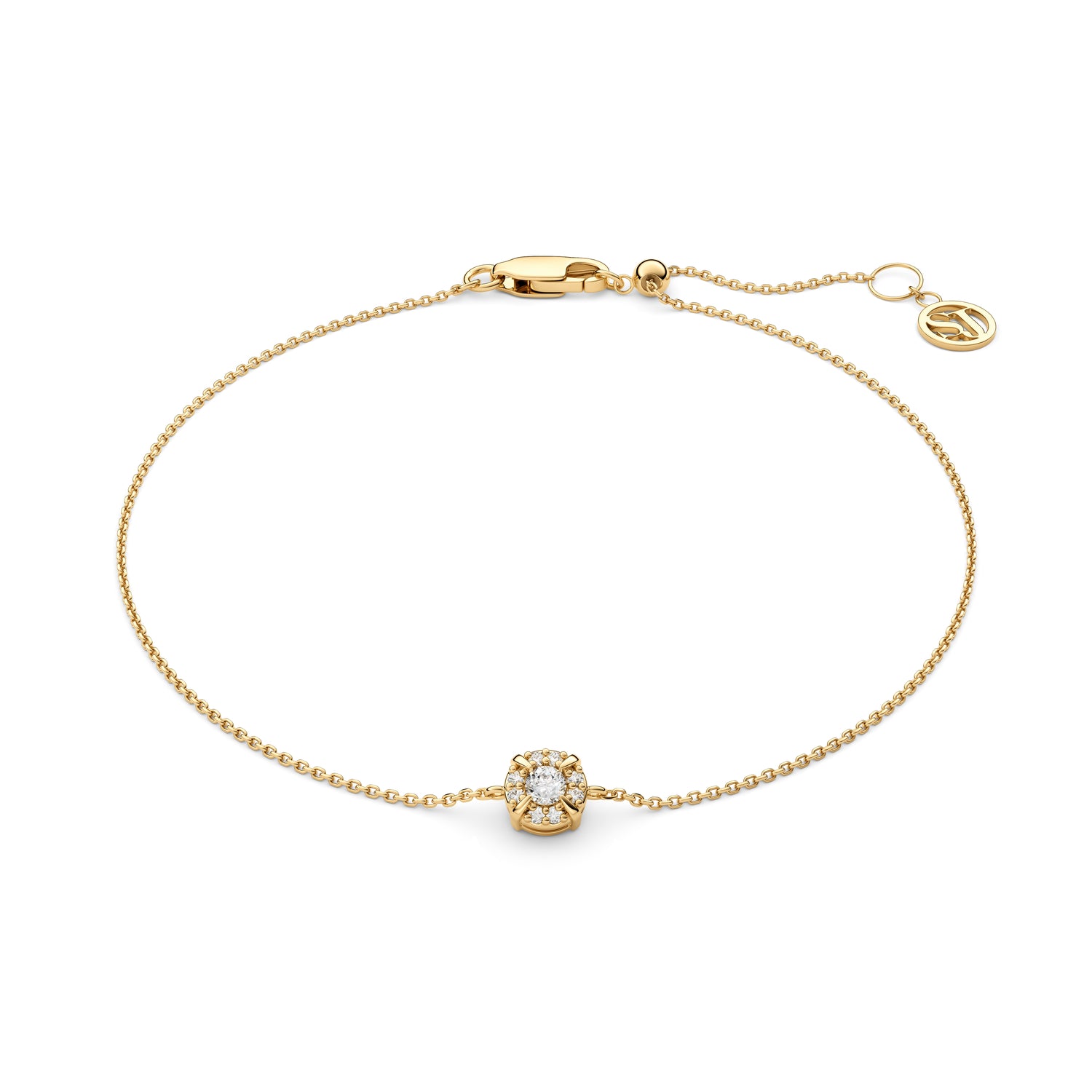 Armbånd Rome 14 Kt  Guld El  Hvidguld   09 Ct Tw  -  Vs Lab-grown Diamanter