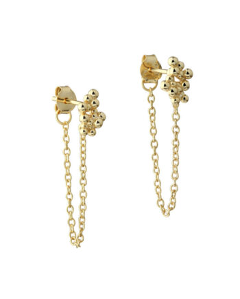 Aya Earstud Chain   Golden
