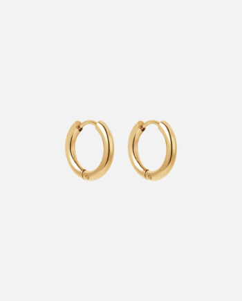Basic Hoops øreringe 18k Guldbelagt 15mm