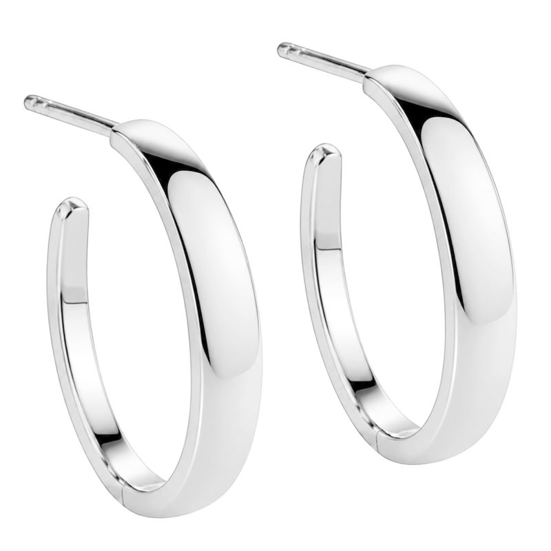 Bb Hoop Shiny Big 30 Mm   Silver