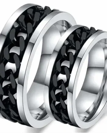 Black Chain Forlovelsesring