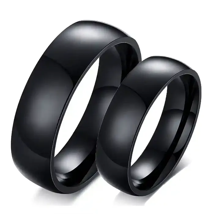 Blackcoat Forlovelsesring Glossy   Rustfri Stål