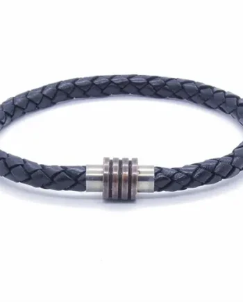 Bronz Leakos Herrearmbånd   Læder