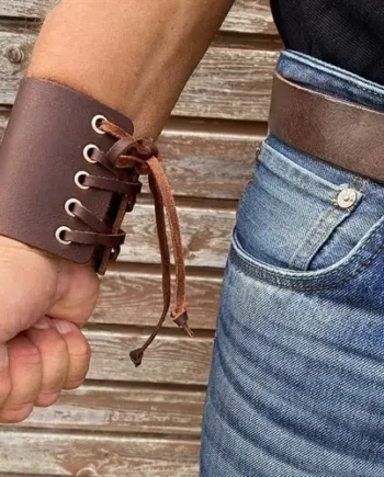 Brown Rock Læderarmbånd