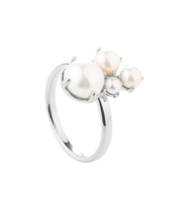Bubbles Ring -52   Silver