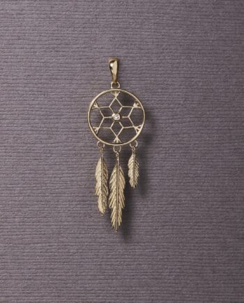 Catchingdreams Vedhæng 14 Karat Guld Med Diamant 10 Dages Levering