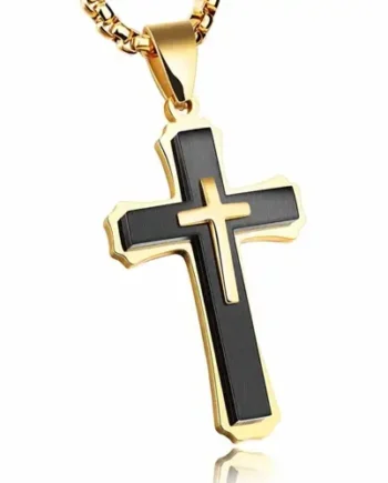 Christian Kors   Forgyldt Stål