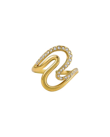 Claire Wavy Ring 57    Bay