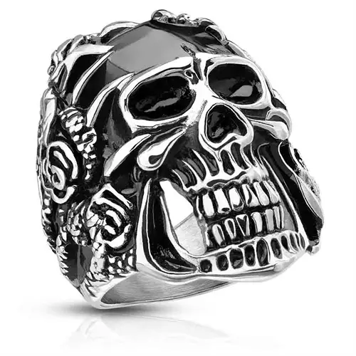 Claws Skull Herre Ring   Stål