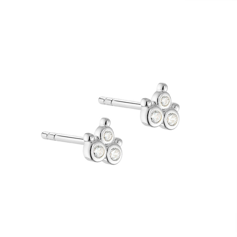 Clear Flower    Silver
