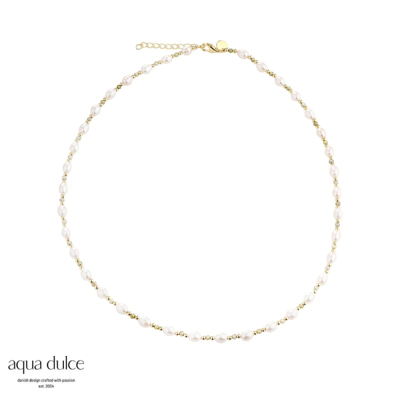 Coast Olive Necklace   Golden