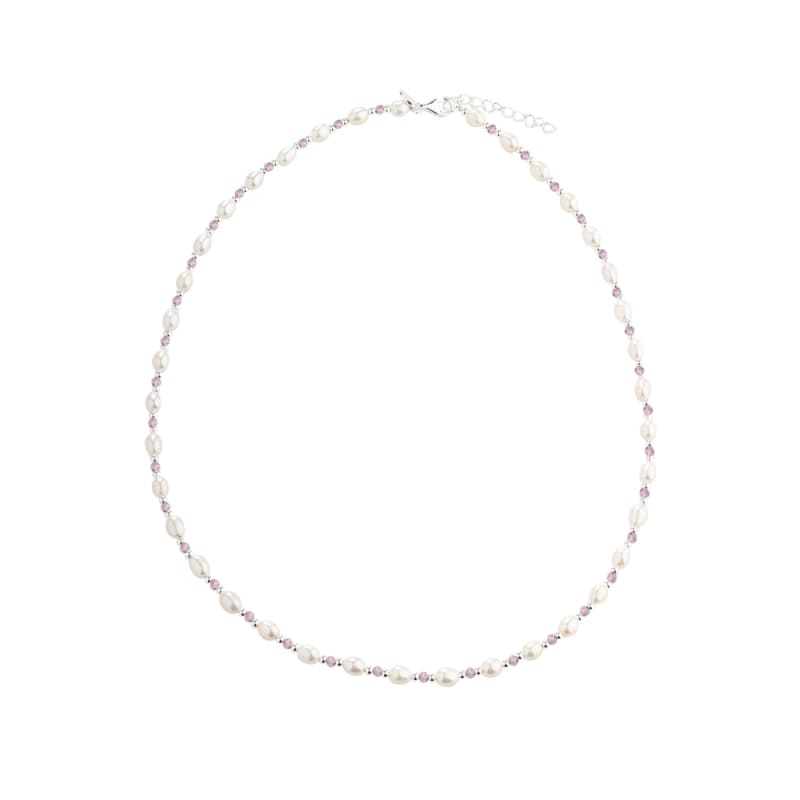 Coast Rose Necklace   Silver