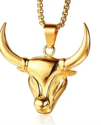 Cow Golden Halsmykke   Stål