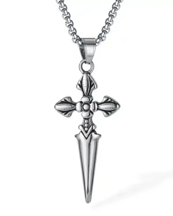 Crucifix Halssmykke Med Kæde 70cm