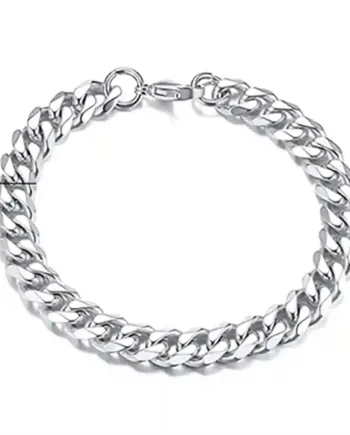 Cuban Chain Klassisk Herrearmbånd   Rustfri Stål     Mm