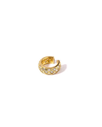 Cuff   ørering  Blingthing Onesize Regulerbar Størrelse 18 Karat Forgyldt Sterling Sølv