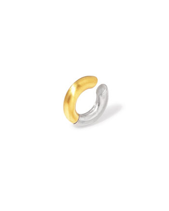 Cuff   ørering  Twotone Cuff 18 Karat Forgyldt