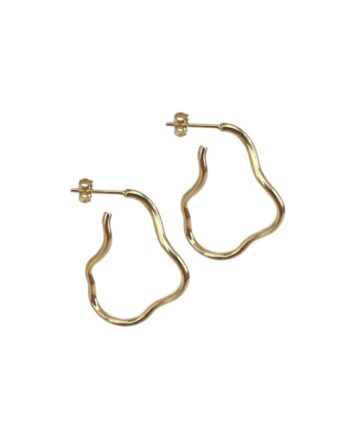 Curly Hoop   Golden