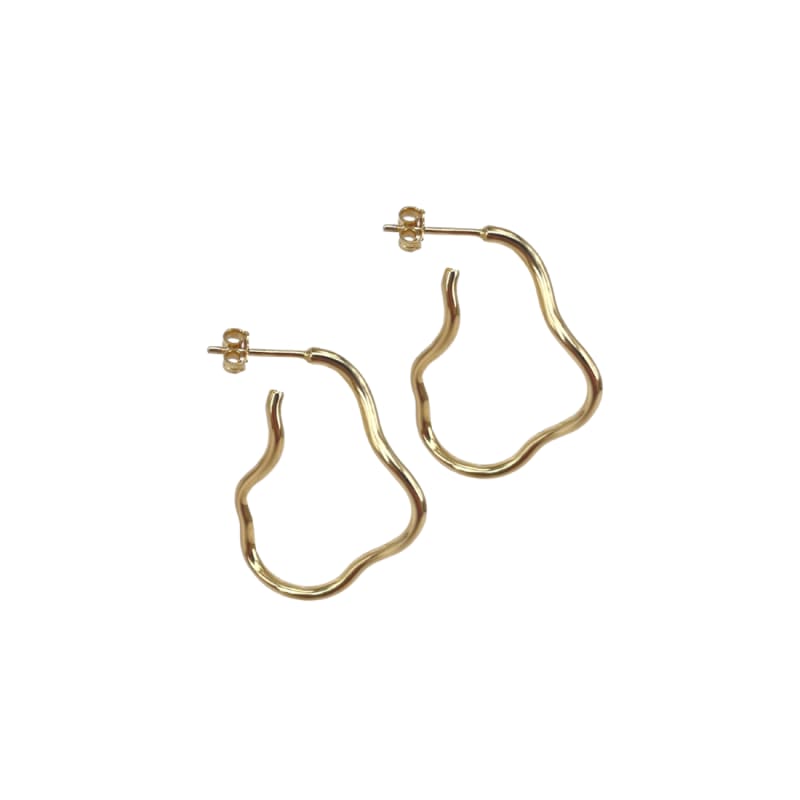 Curly Hoop   Golden