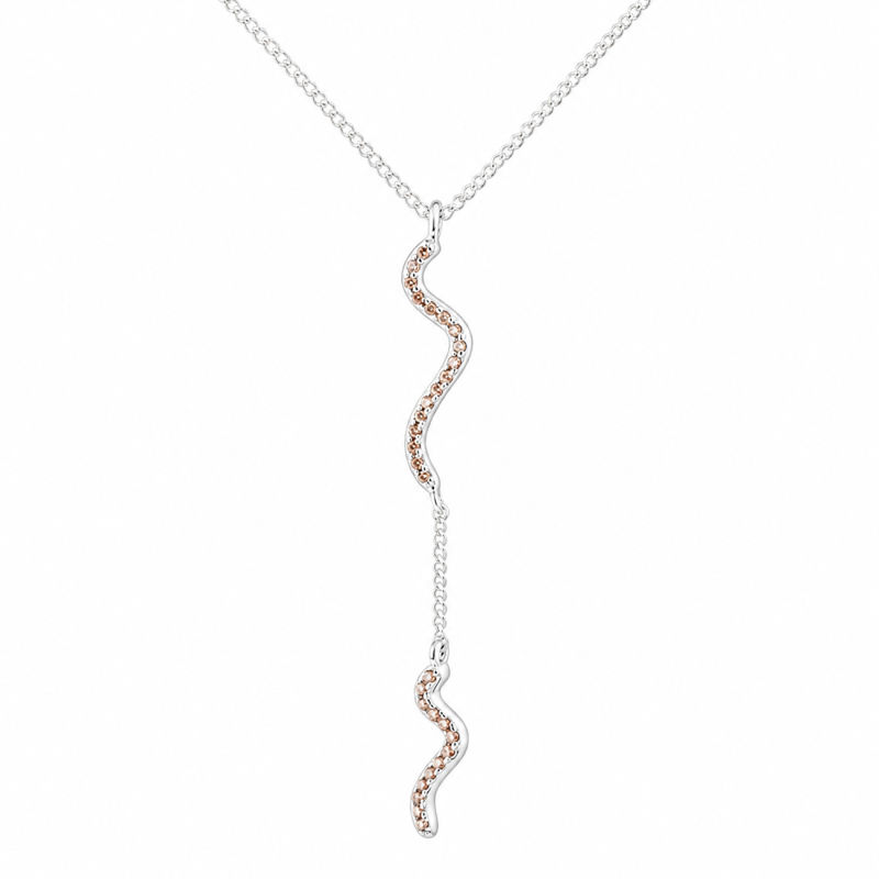 Curva Champagne Necklace   Silver