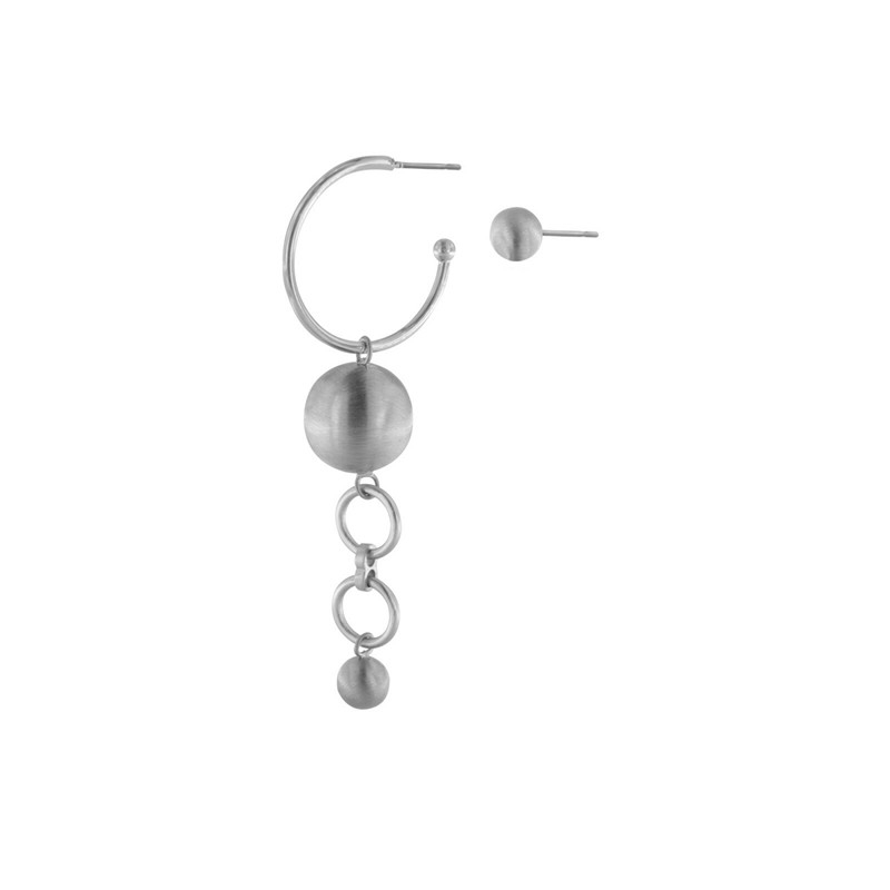 Dansk Copenhagen Dobbelt ørering Rhodium