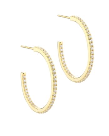 Daphne Hoop Large   Golden