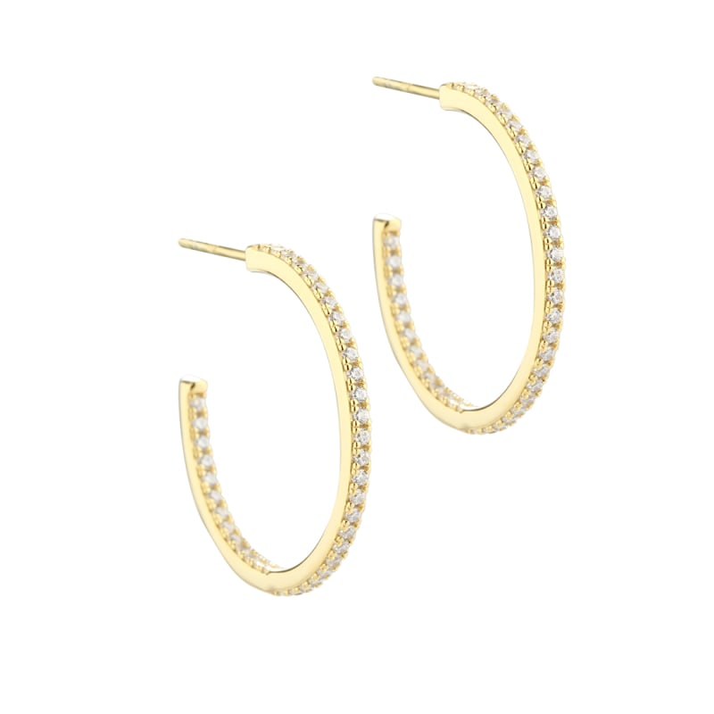 Daphne Hoop Large   Golden