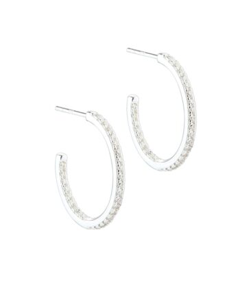 Daphne Hoop Medium   Silver