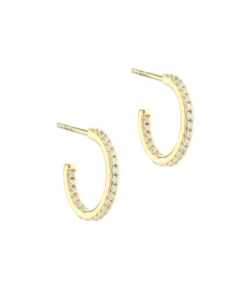 Daphne Hoop Small   Golden