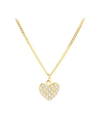 Darling Heart Necklace   Golden
