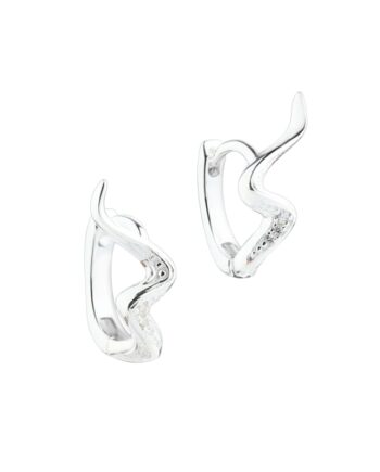 Darling River Hoop   Silver