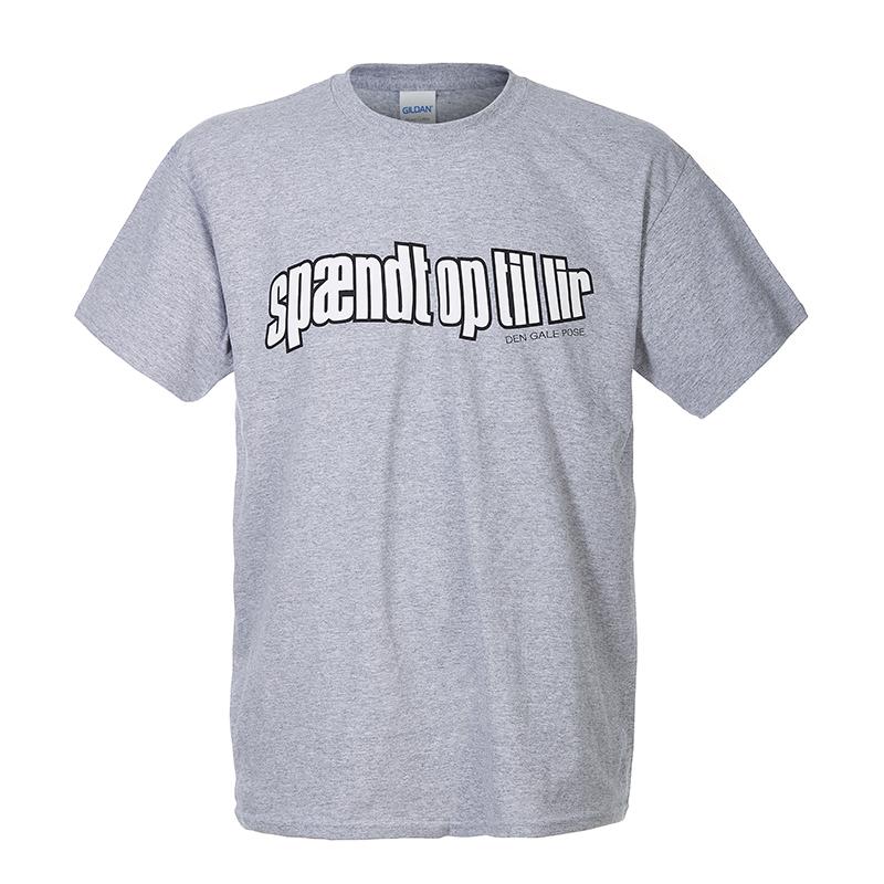 Den Gale Pose Grå -shirt Spændt Op Til Lir