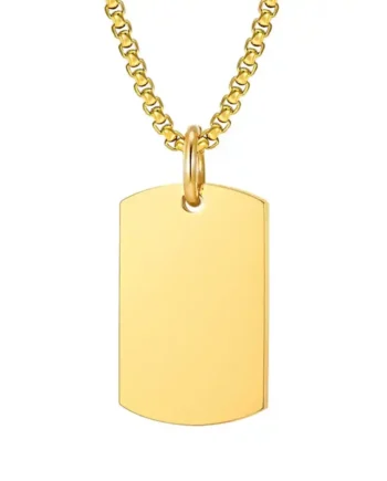 Dog Tags   Forgyldt ædelstål