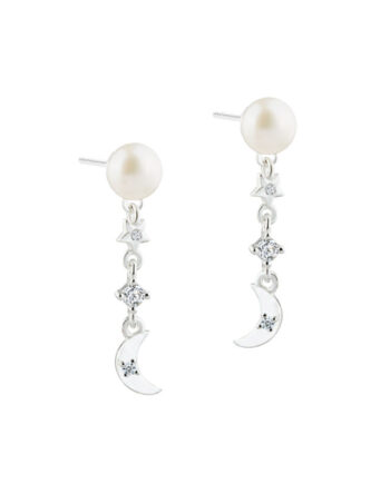 Dreamlit Pearl Charm   Silver