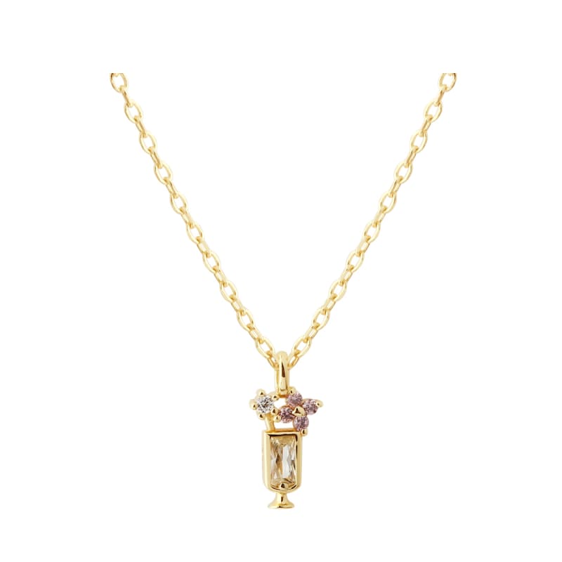 Drink Necklace   Golden