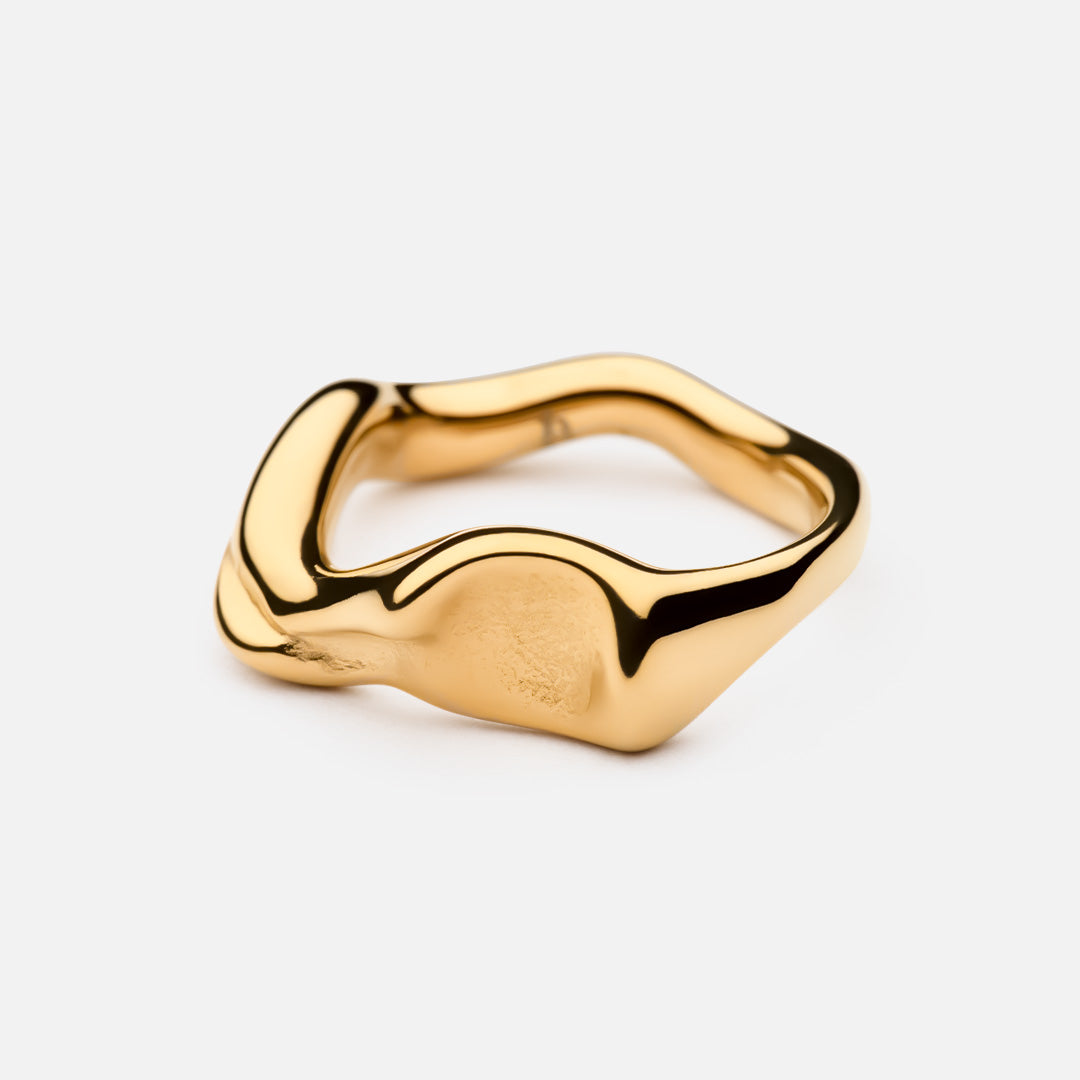Dune Ring 18k Guldbelagt