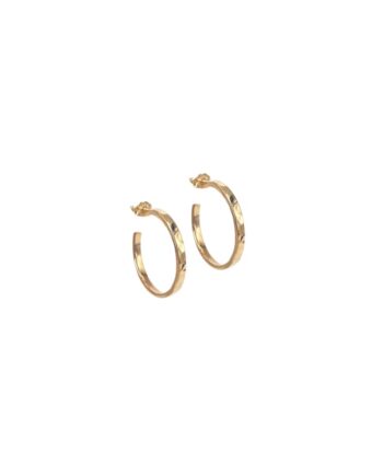 Elena Hoop Medium   Golden