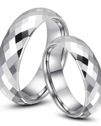 Erato Vielse   Forlovelsesring   Blank Tungsten Facet