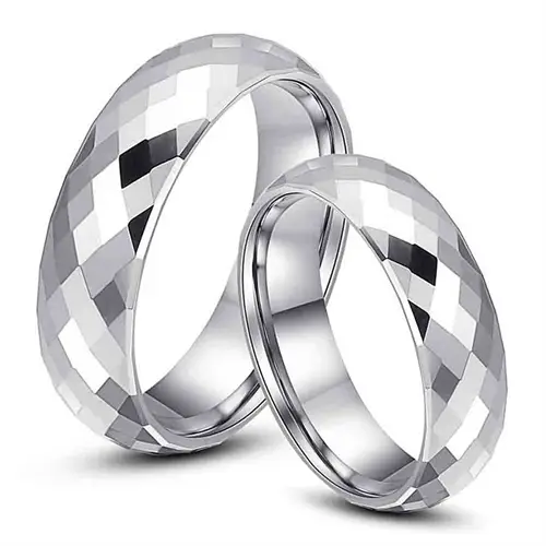 Erato Vielse   Forlovelsesring   Blank Tungsten Facet