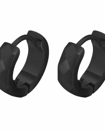 Facet ørering   Sort Ip Blackcoat ædelstål