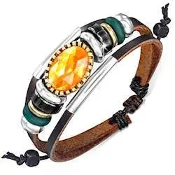 Fashion Armbånd  Quot Zark Quot  Læder